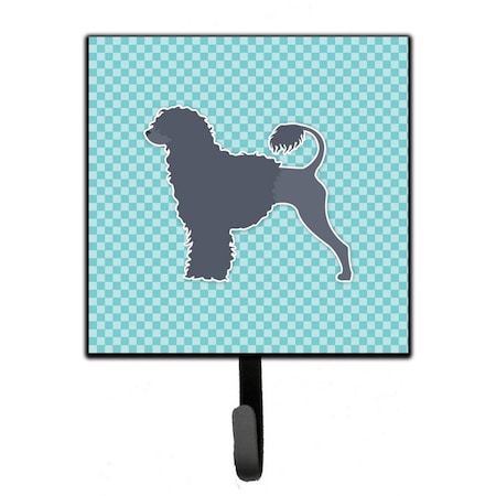 Carolines Treasures Portuguese Water Dog Checkerboard Blue Leash or Key Holder BB3768SH4